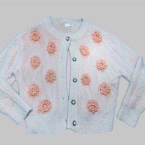 Little White House & Co. —Floral Embellished Sweater